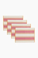 4-pack Striped Placemats