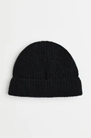 Rib-knit Cashmere Hat