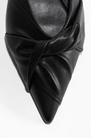 Twisted-Detail Mules