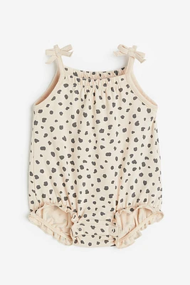 Sleeveless Cotton Romper Suit