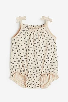 Sleeveless Cotton Romper Suit