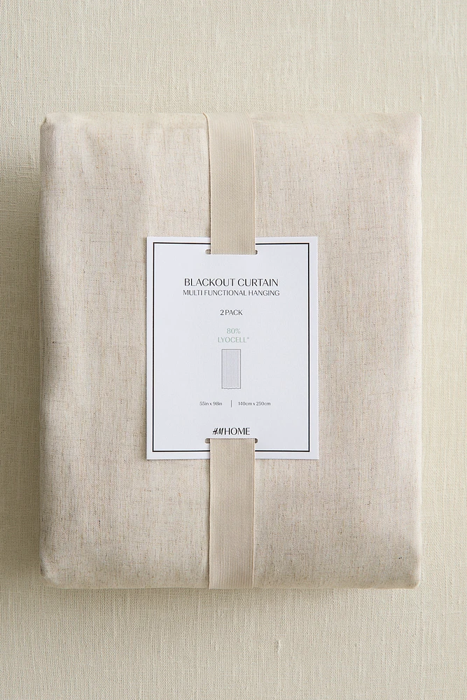 2-pack Blackout Lyocell-Blend Curtains