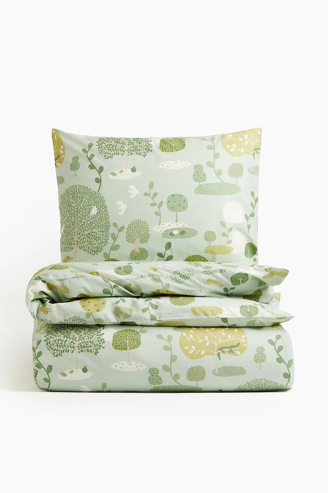 Patterned Twin Duvet Cover Set