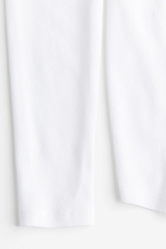 MAMA Ribbed Jersey Top