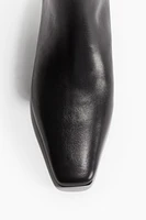 Heeled Leather Boots