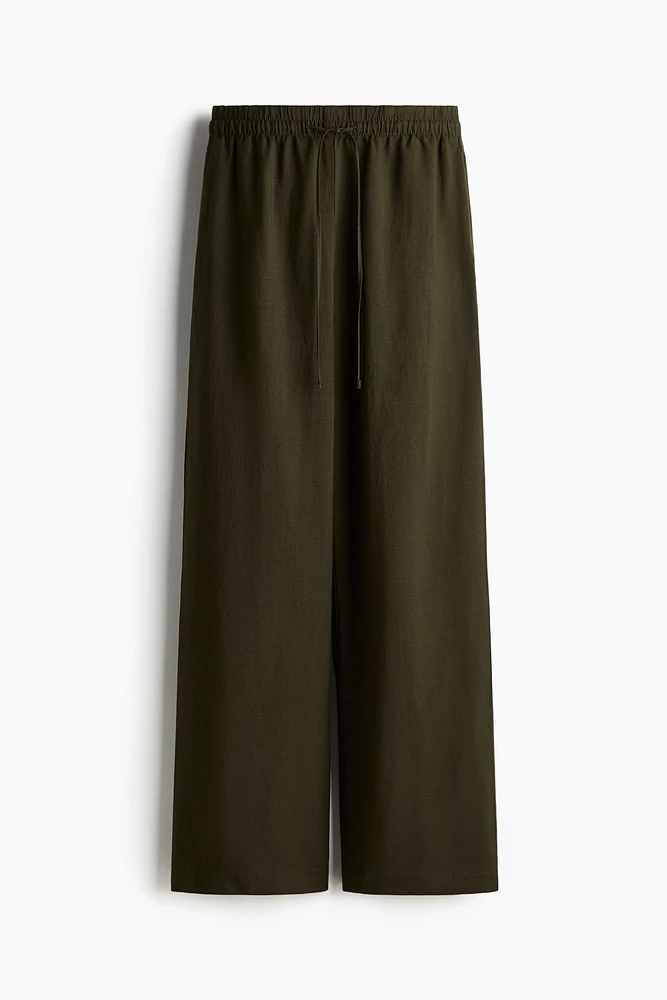 Pantalon en lin mélangé