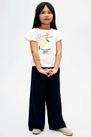 Wide-Leg Jersey Pants