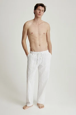 Pantalon coupe décontractée en coton