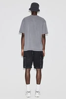 Loose Denim Cargo Shorts