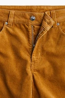 Wide-Leg Corduroy Pants