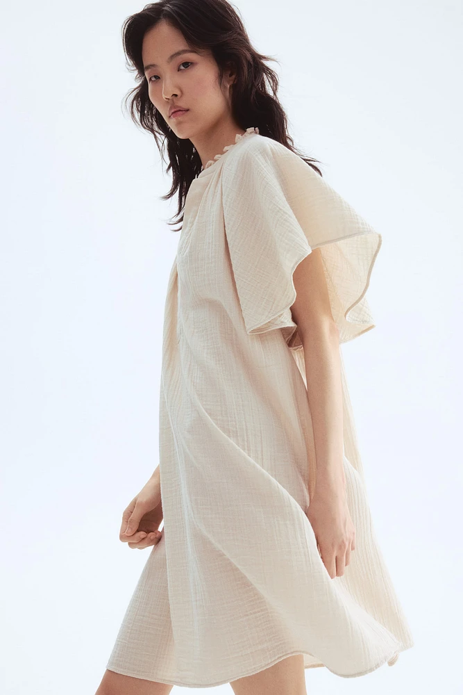 Robe trapèze en mousseline