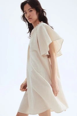 Robe trapèze en mousseline