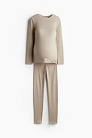 MAMA 2-piece ribbed set
