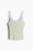 Lace-Trimmed Tank Top