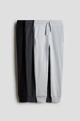 Lot de 3 pantalons jogging en jersey coton