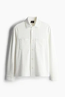 Regular Fit Textured Overshirt
