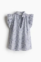 Ruffle-Trimmed Blouse