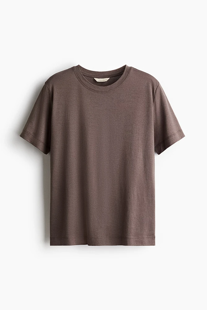 T-shirt en soie mélangée