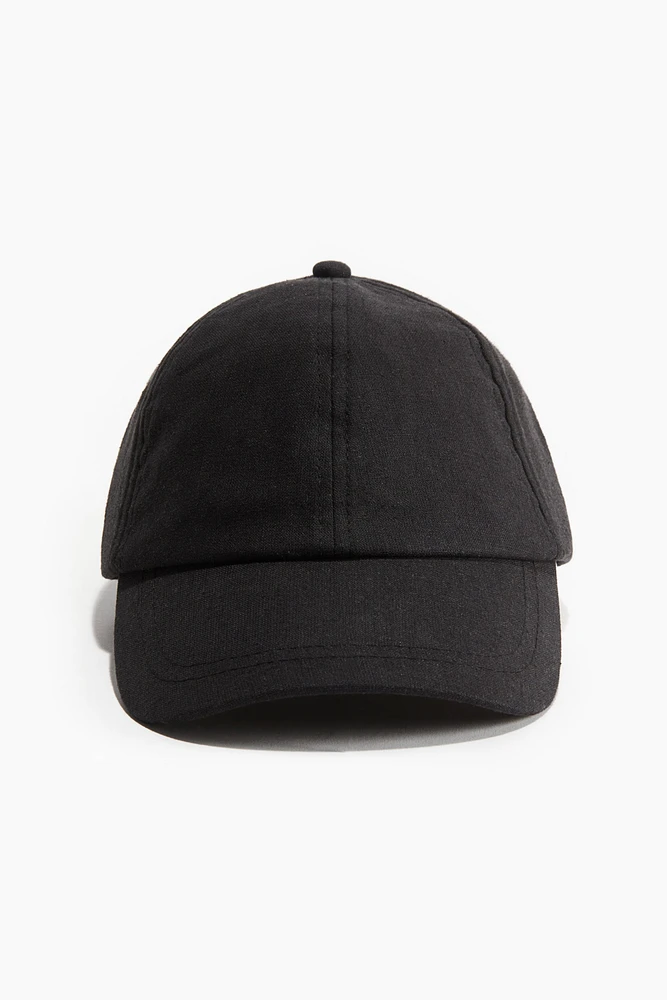 Linen-Blend Cap