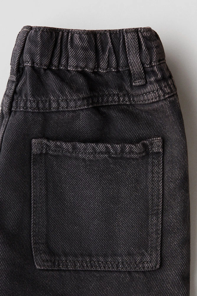 Knee-length Denim Shorts