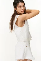 Veste sans manches brodée