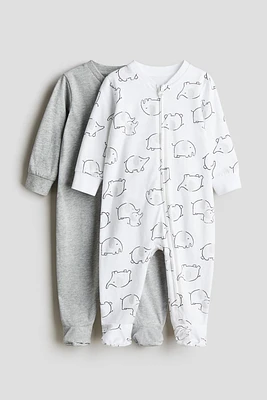 2-pack Zip-up Pajama Jumpsuits