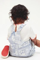 Patterned Overall Dress