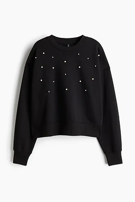 Oversized Embellished Sweatshirt