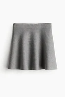 Flared Knit Skirt