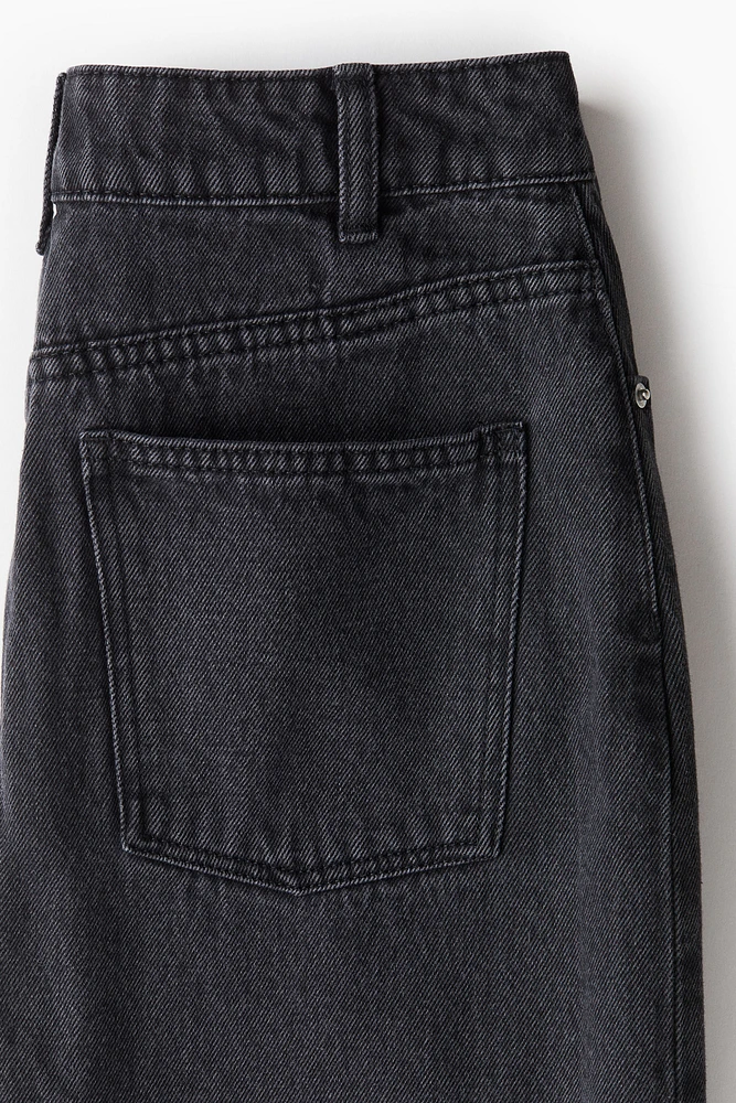 Knee-Length Denim Skirt