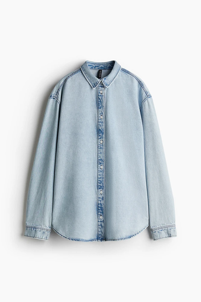 Chemise ample en denim