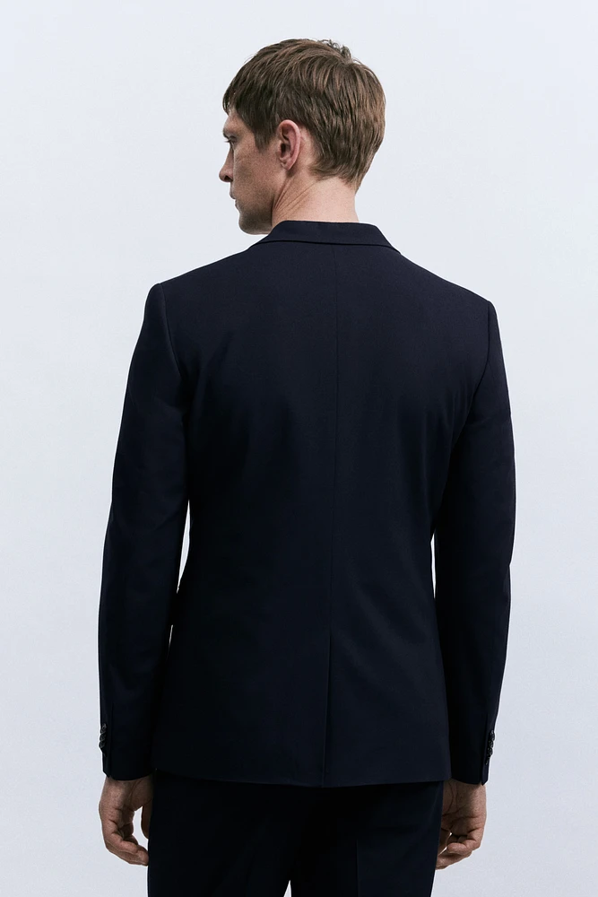 Veste près du corps à fermeture droite