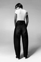 High Rise Barrel Leg Jeans