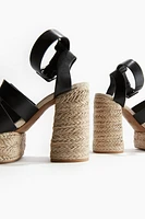 Heeled Platform Espadrilles