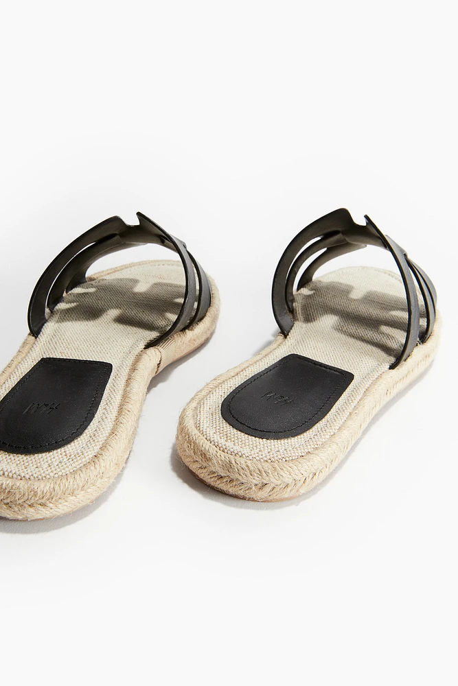 Sandales façon espadrilles