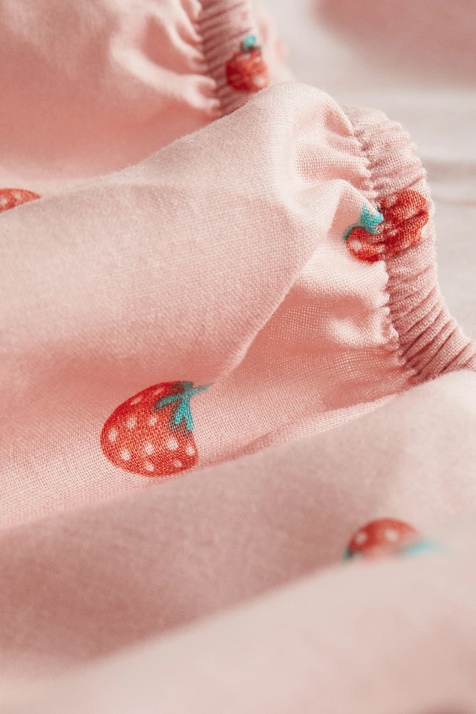 Patterned Cotton Fitted Sheet