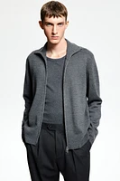 Cardigan with Zipper