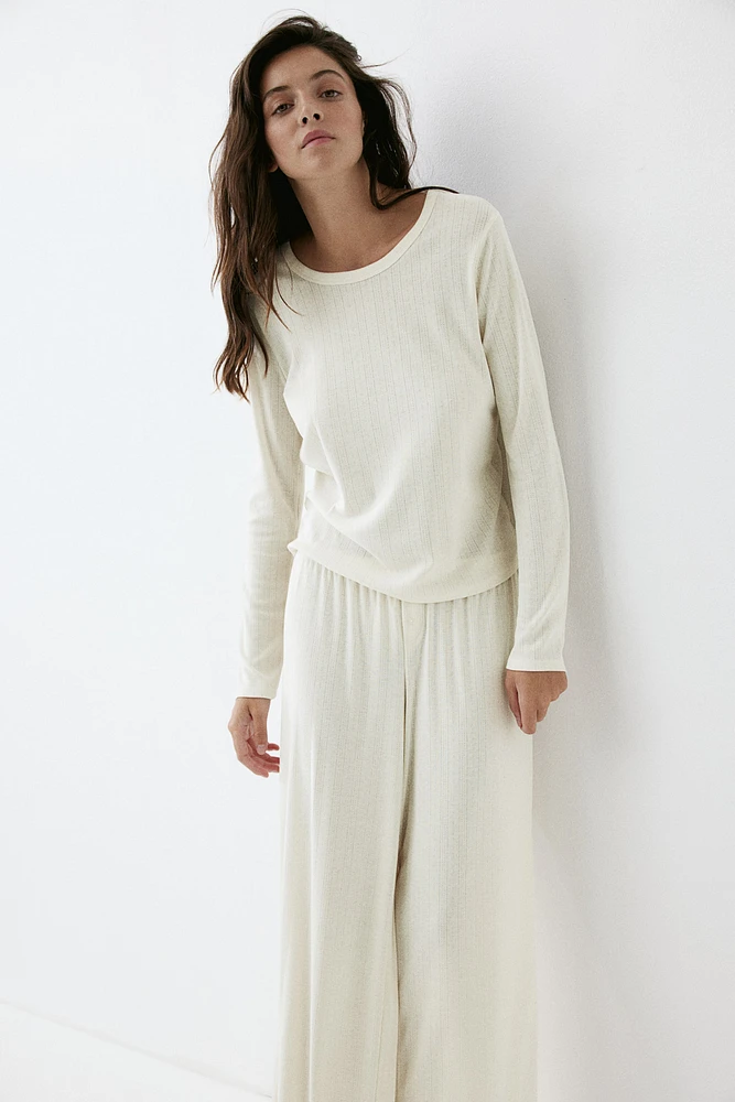 Pointelle Jersey Pajamas