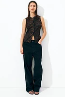 Textured Jersey Vest