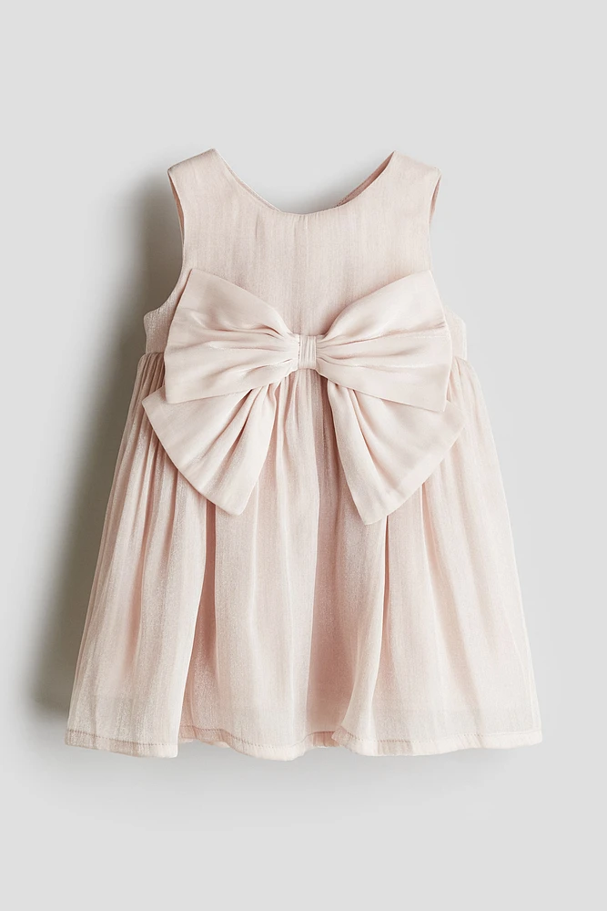 Bow-Detail Organza Dress