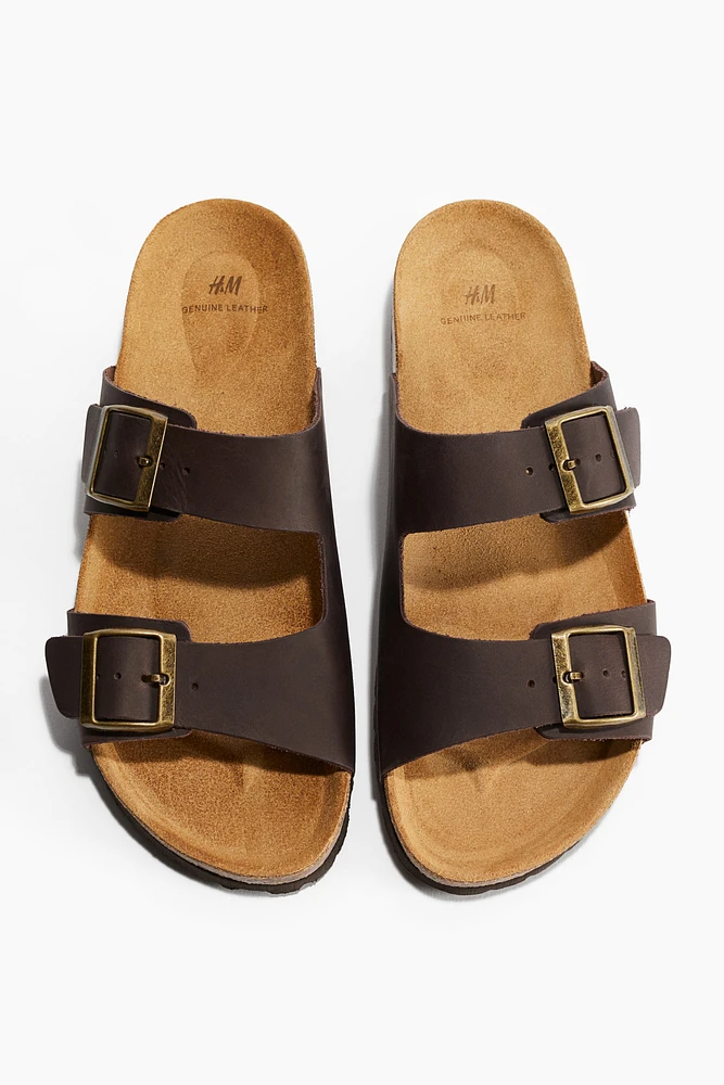 Sandales en cuir