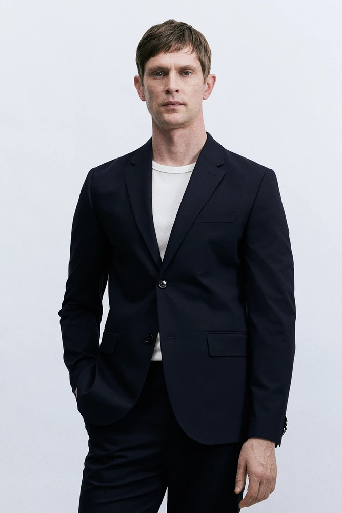 Slim Fit Single-Breasted Jacket