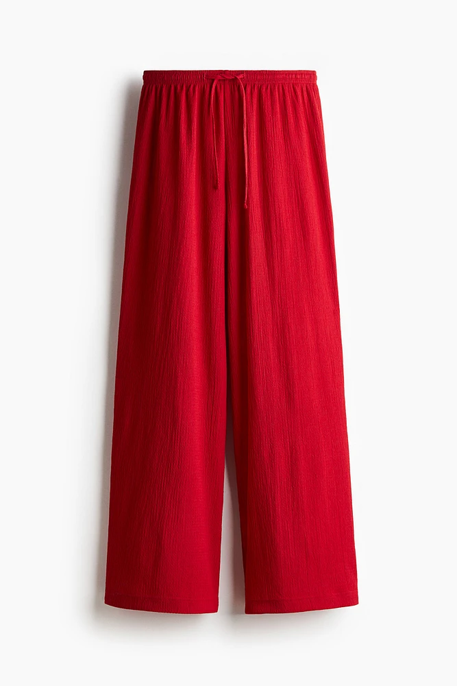 Pantalon large avec taille élastique