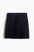 Pleated Jersey Skirt