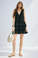 Ruffle-Trimmed Dress
