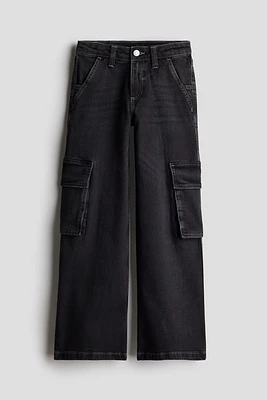 Denim Cargo Pants