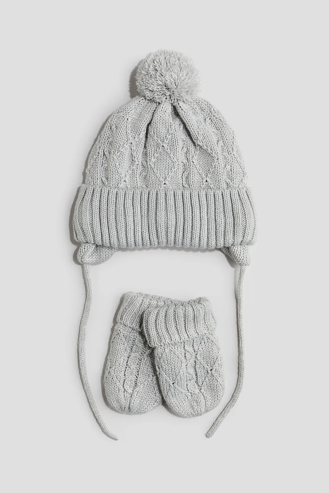 2-piece Beanie and Mittens Set