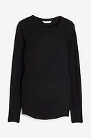 MAMA Ribbed Jersey Top