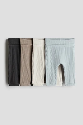 4-pack Ribbed Cotton Pants