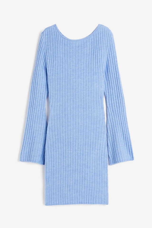 H&M Twist-detail Rib-knit Dress | MainPlace Mall